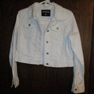 Maurices White Crop Jean Jacket